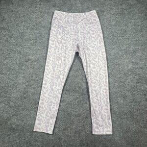 A Core Leggings Womens Large Multicolor Stretch Leopard Print Athleisure Yoga